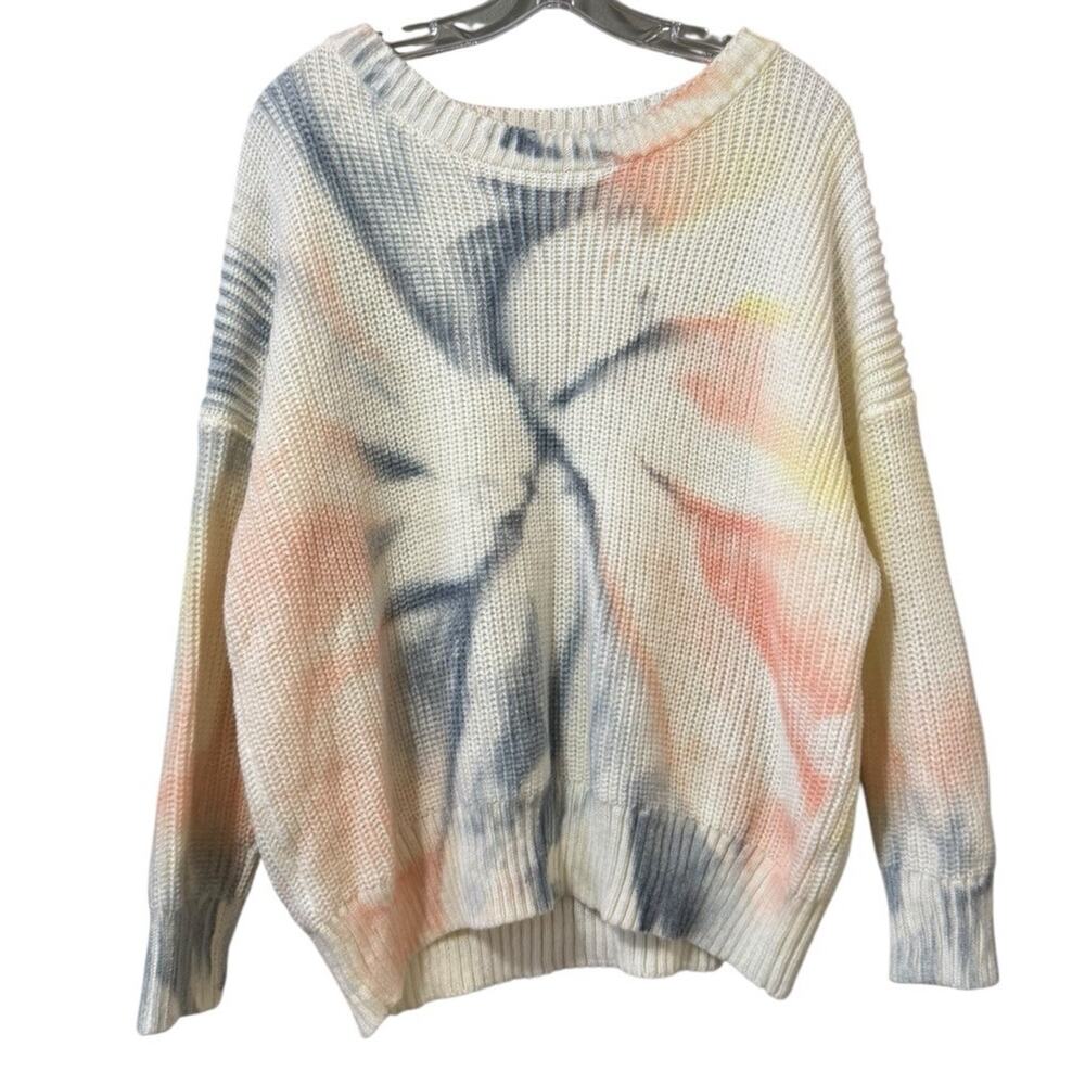 Illa Illa Women Size S/M Knit Tie Dye Sweater Colorful Boho Cottagecore Hippie